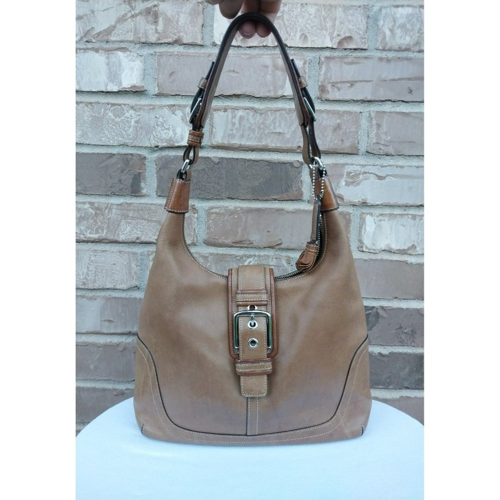 Coach Y2K Hampton Buckle Glove-Tanned Shoulder Bag …